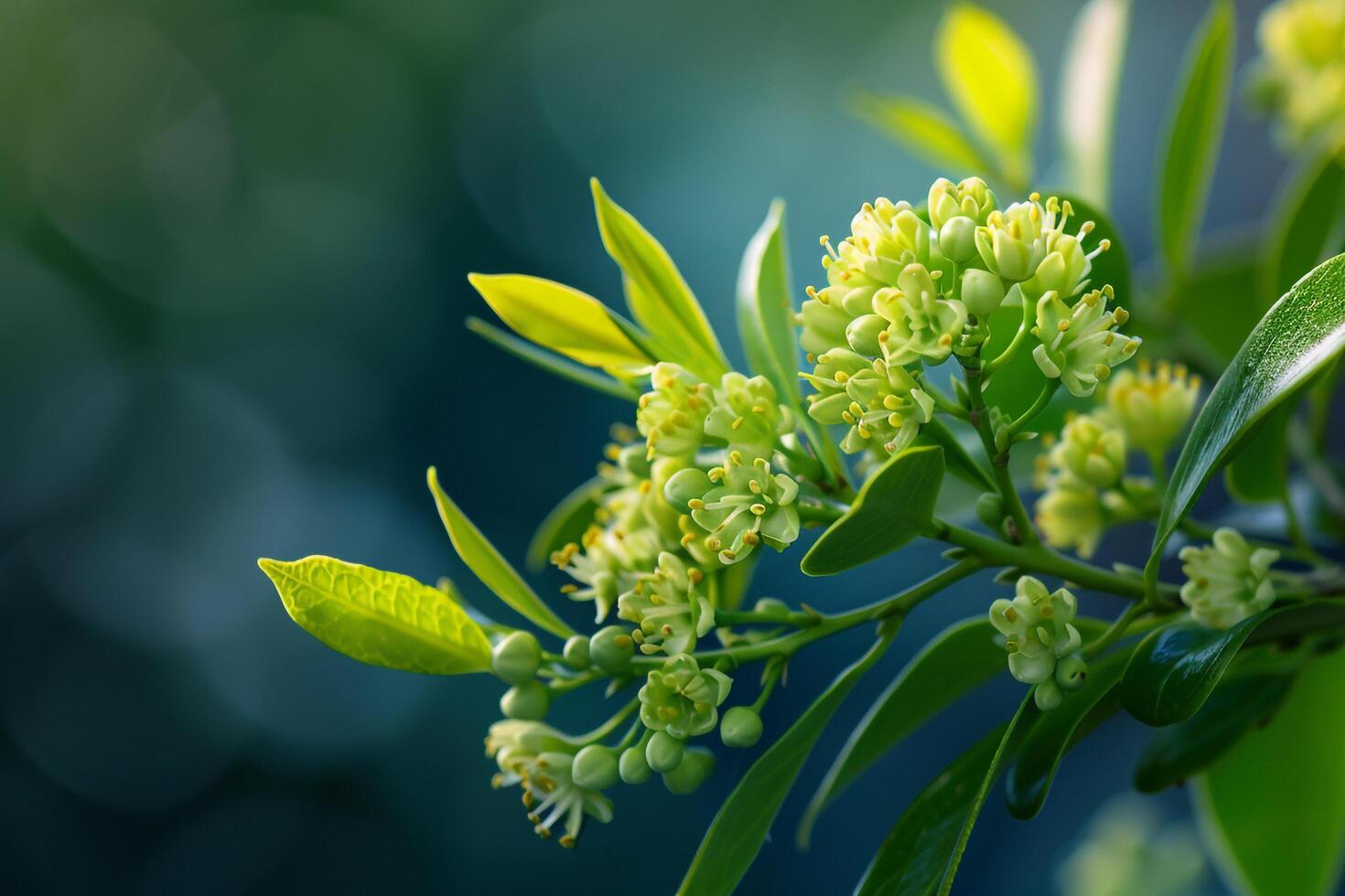 Floral Elegant Wax Myrtle nature background photo