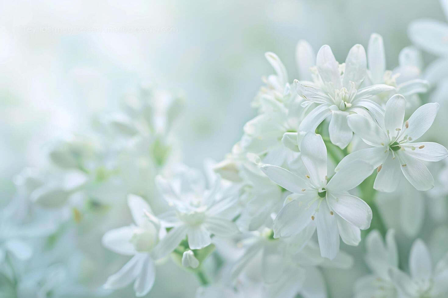 Floral Woodruff Nature White Tranquil Intricate Background photo