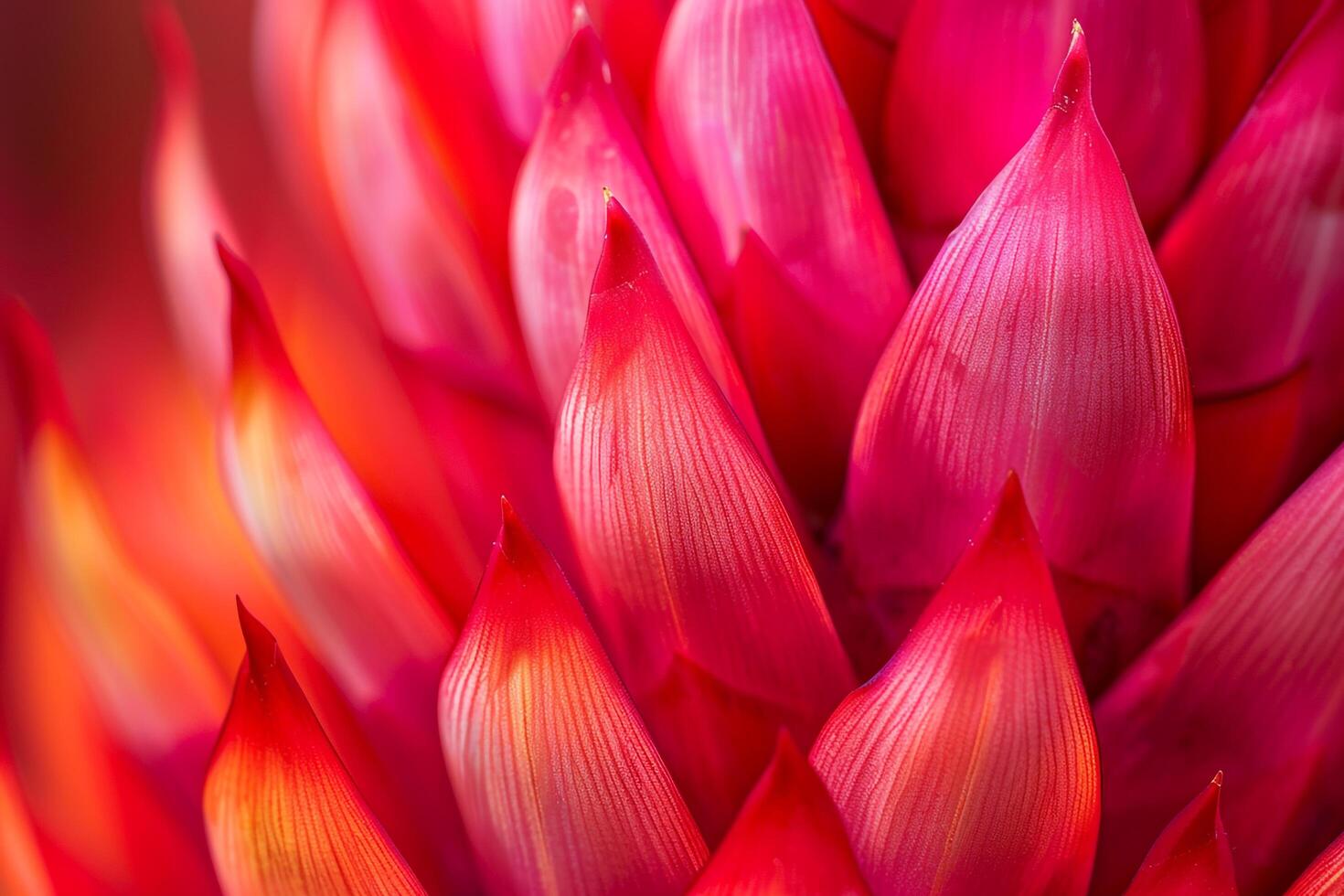 Botanical nature background Delicate Vriesesplendens Flaming Sword with Bright Red Bracts photo