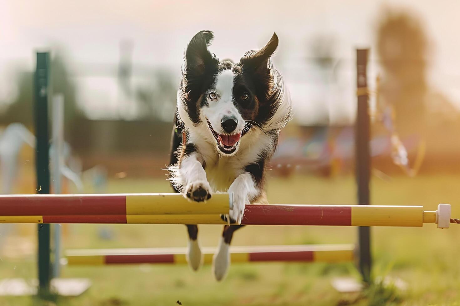 Action Dog Agility  nature background photo