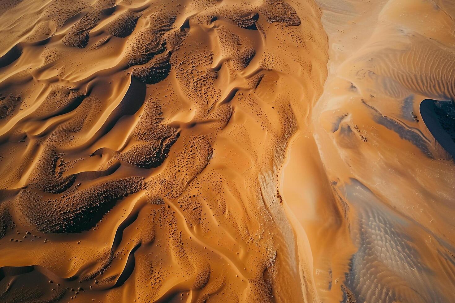 Aerial  of Sand Dunes in Desert with Wind Blown Patterns and Textures   nature background photo