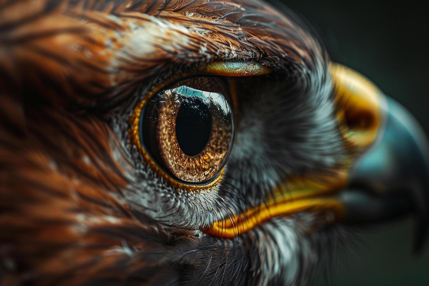 Nature of Hawks Eye Capturing the Keen and Sharp s of Its Predatory Gaze and nature background photo