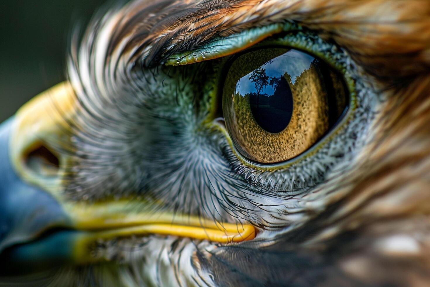 Nature of Hawks Eye Capturing the Keen and Sharp s of Its Predatory Gaze and nature background photo
