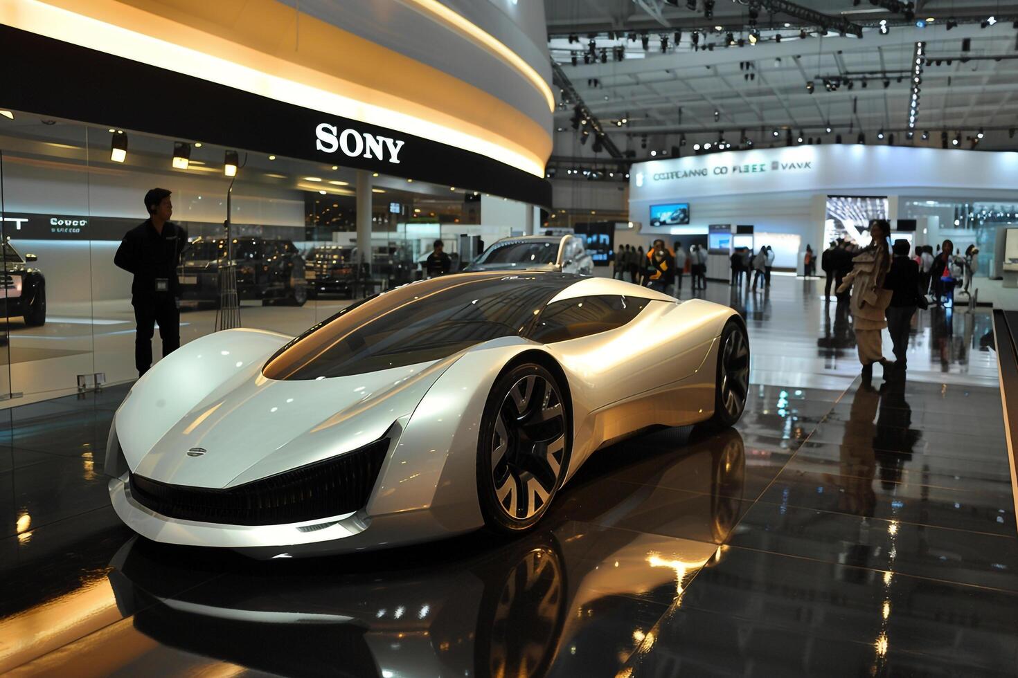 High Tech Concept Car Background photo