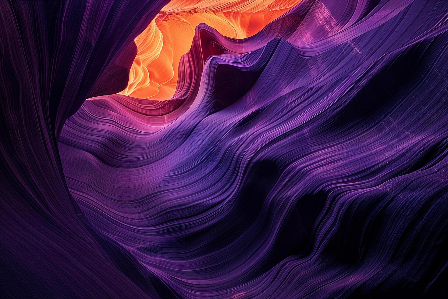 Dynamic Patterns of Light Filtering Through Slot Canyon Walls   nature background photo