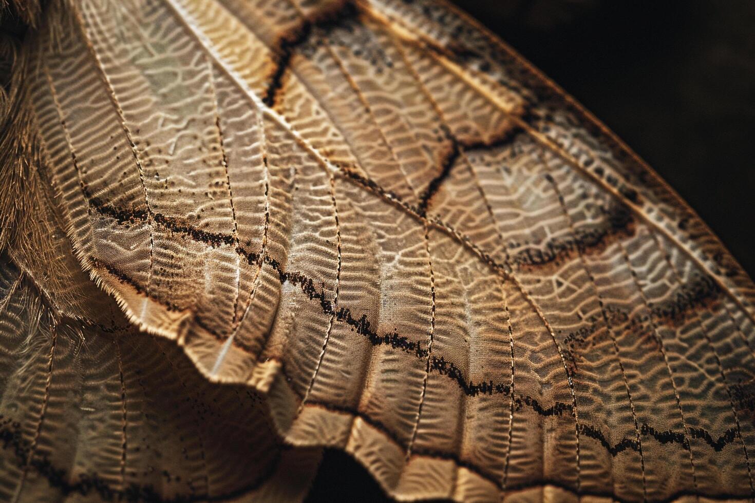 Enchanting Nature of Patterns on the Wing of Moth with Delicate Scales and Intricate Markings nature background photo
