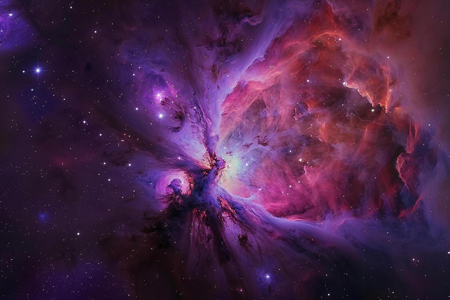 Lagoon Nebula in Sagittarius Constellation Stellar Nursery with Glowing Gas Clouds and Young Stars nature background photo