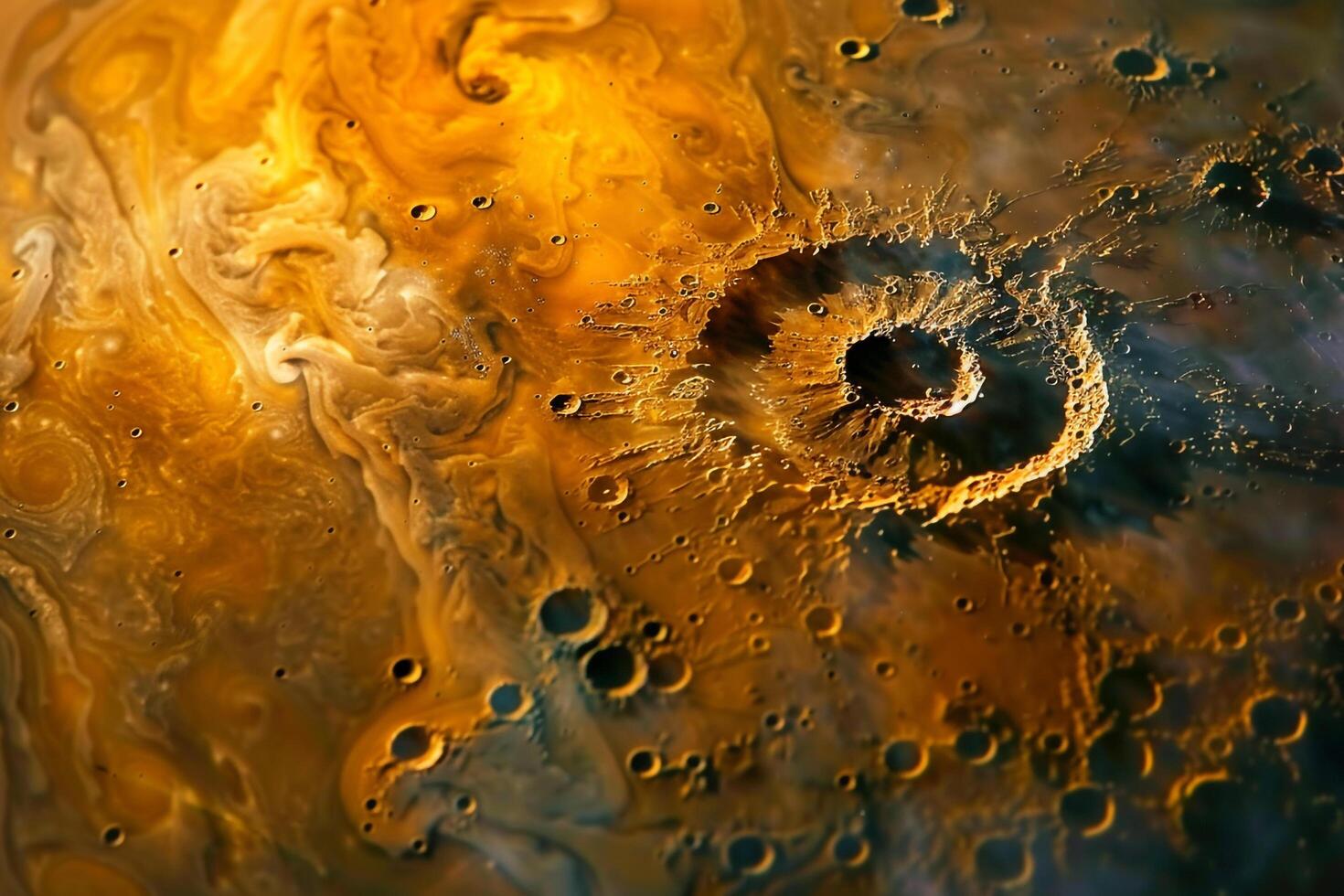 Io One of Jupiters Moons Volcanic Surface and Sulfur Dioxide Plumes Background and Nature photo