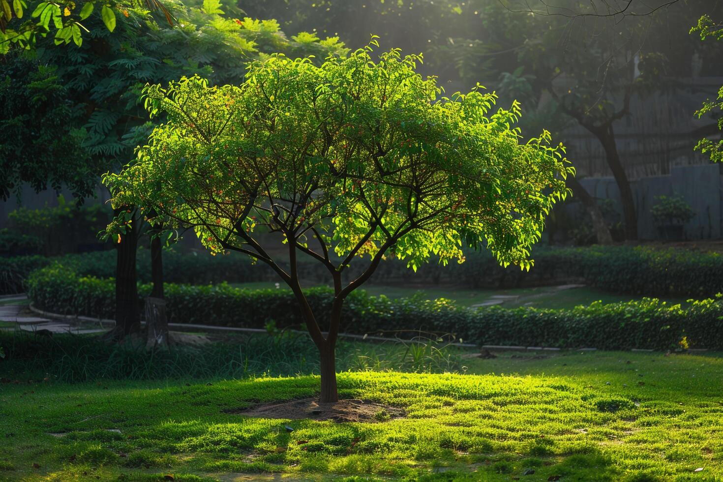 Beautiful Zanthoxylum Tree with Nature Background photo