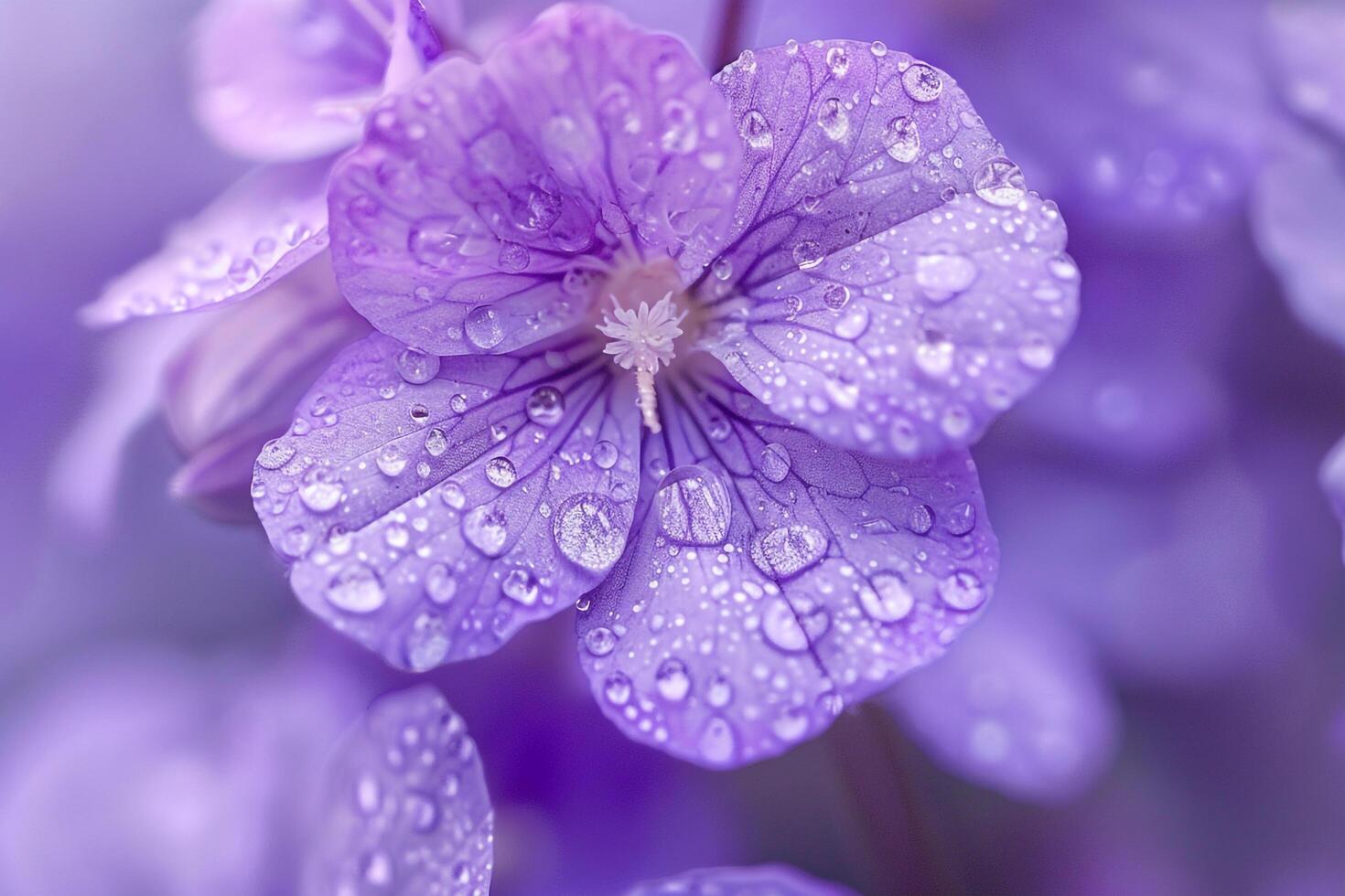 edwoolly violet blooms with a rich nature background in a garden setting  Nature Background photo