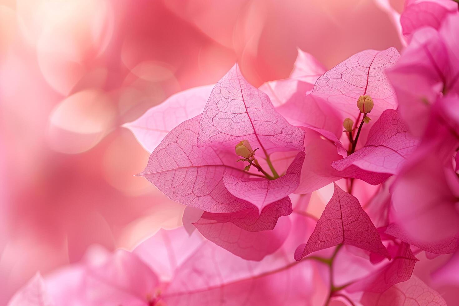 Bougainvillea Nature Background Featuring Elegant Pink and Purple Flowers photo