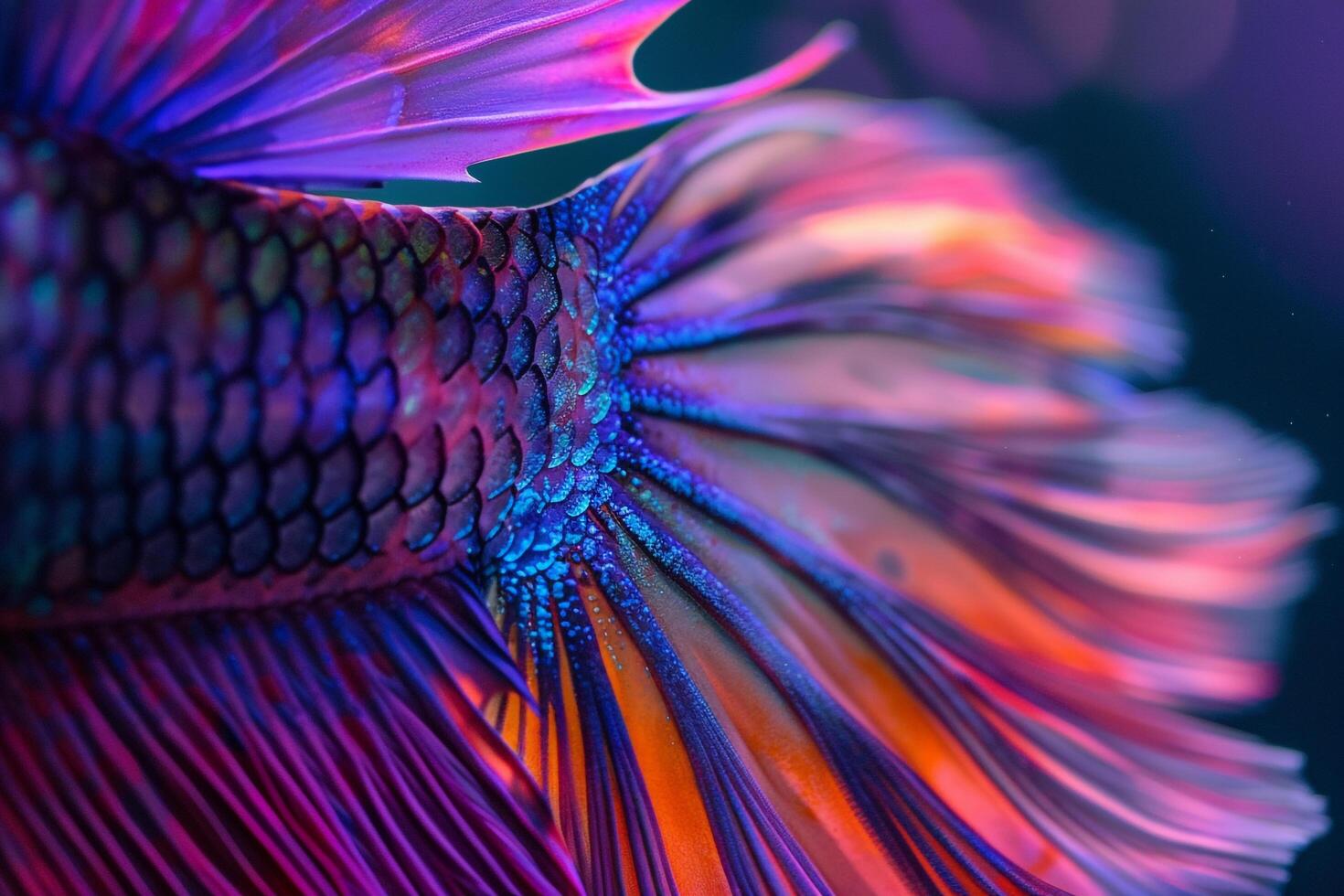 Nature Background of Betta Fishs  Fins and Scales photo