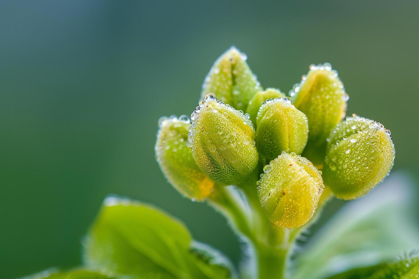 Nature Background of a Tiny Flower Bud photo