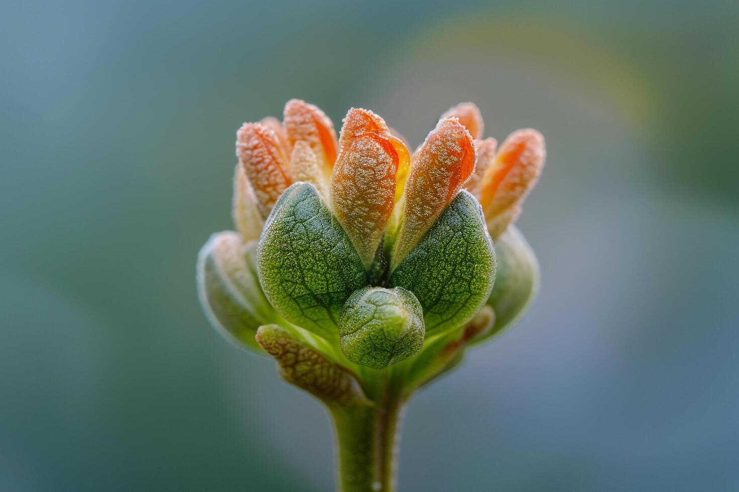 Nature Background of a Tiny Flower Blooming photo
