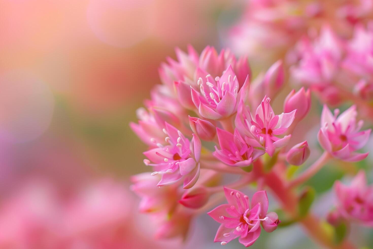 Sedum Flower with Nature Background. Nature Background photo