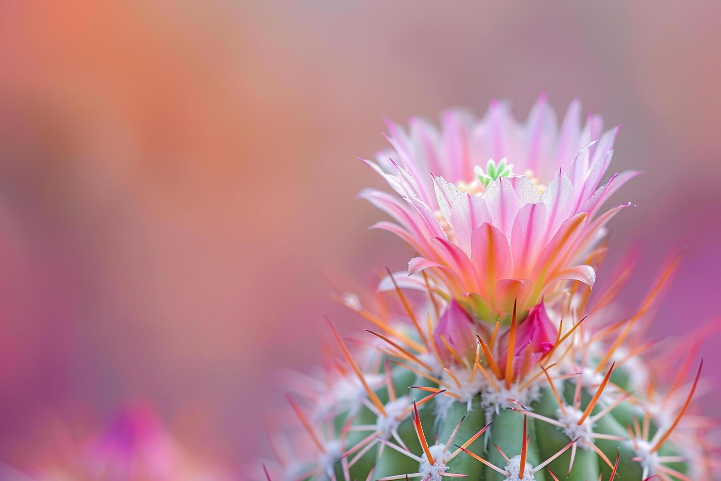 Nature Background of a Cactus Flower photo