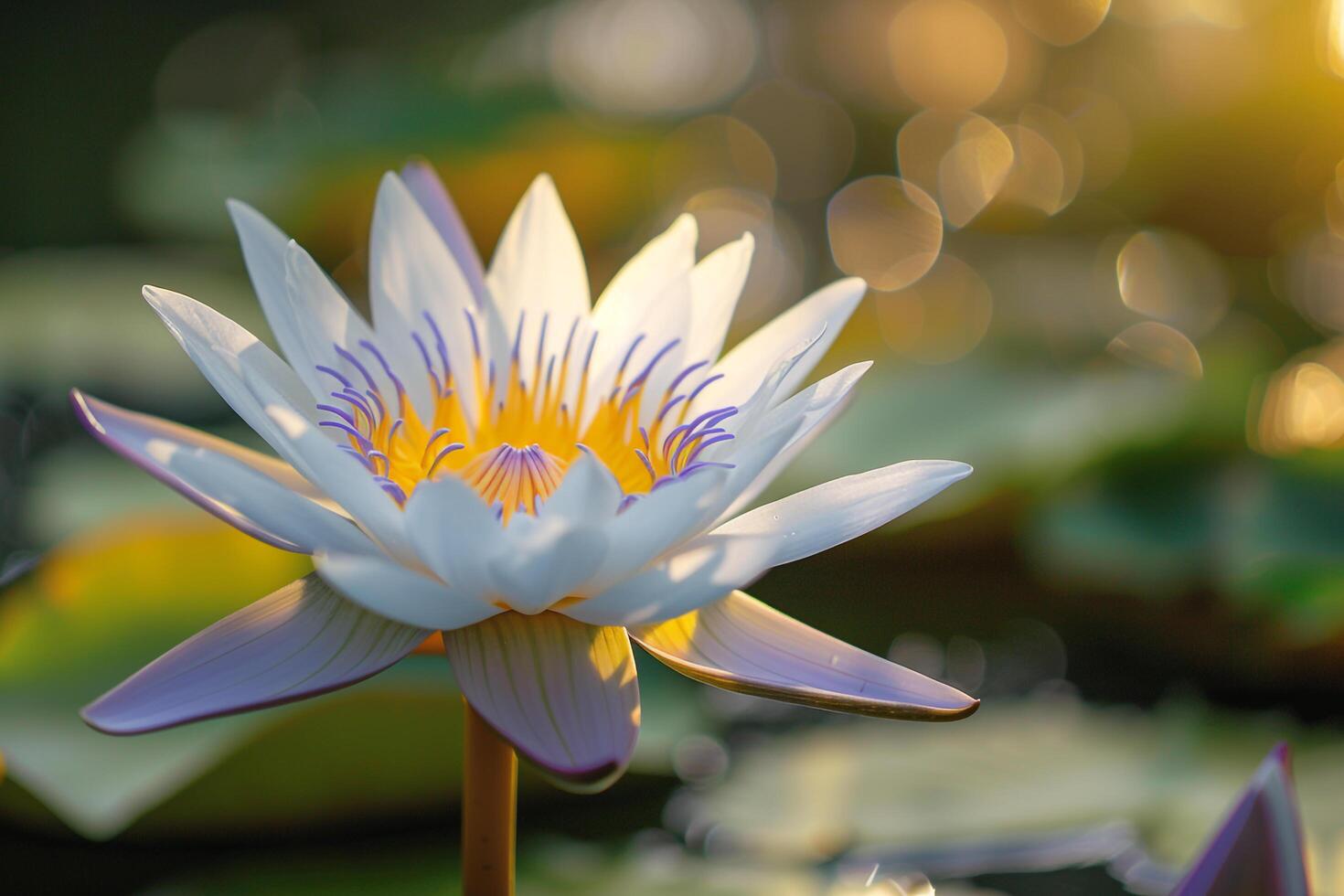 Lotus Flower. Elegant Bloom. Nature Background photo