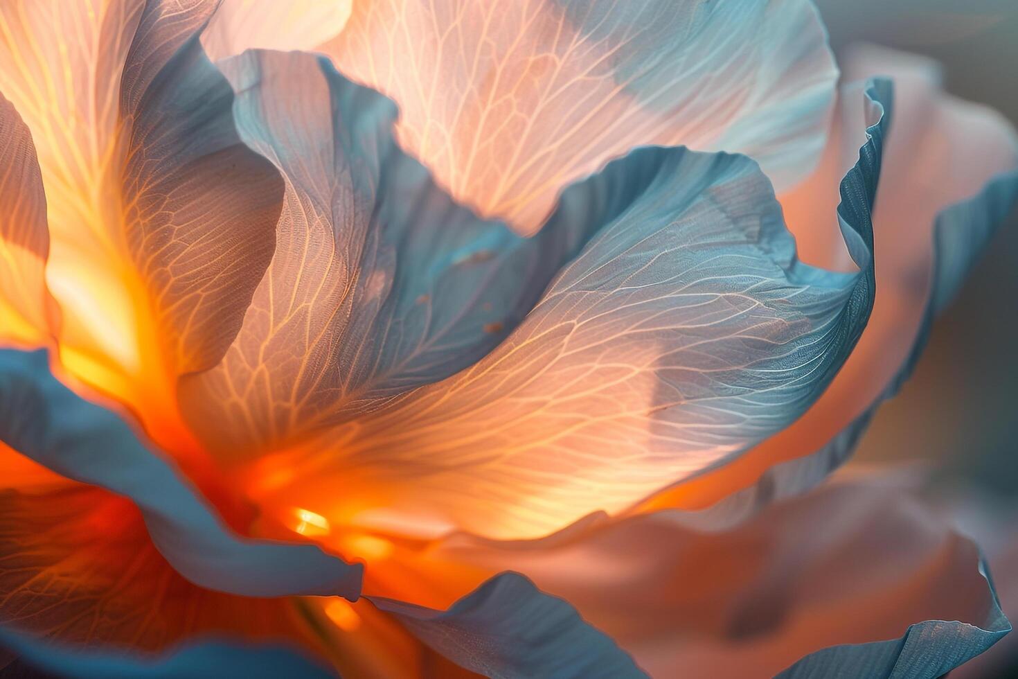 Nature Background of Backlit Translucent Petals of a Flower Background Nature photo