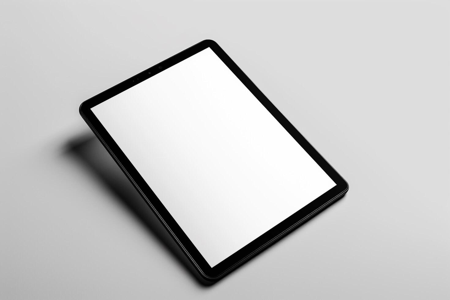 Tablet Screen Mockup with  Background and  Design photo
