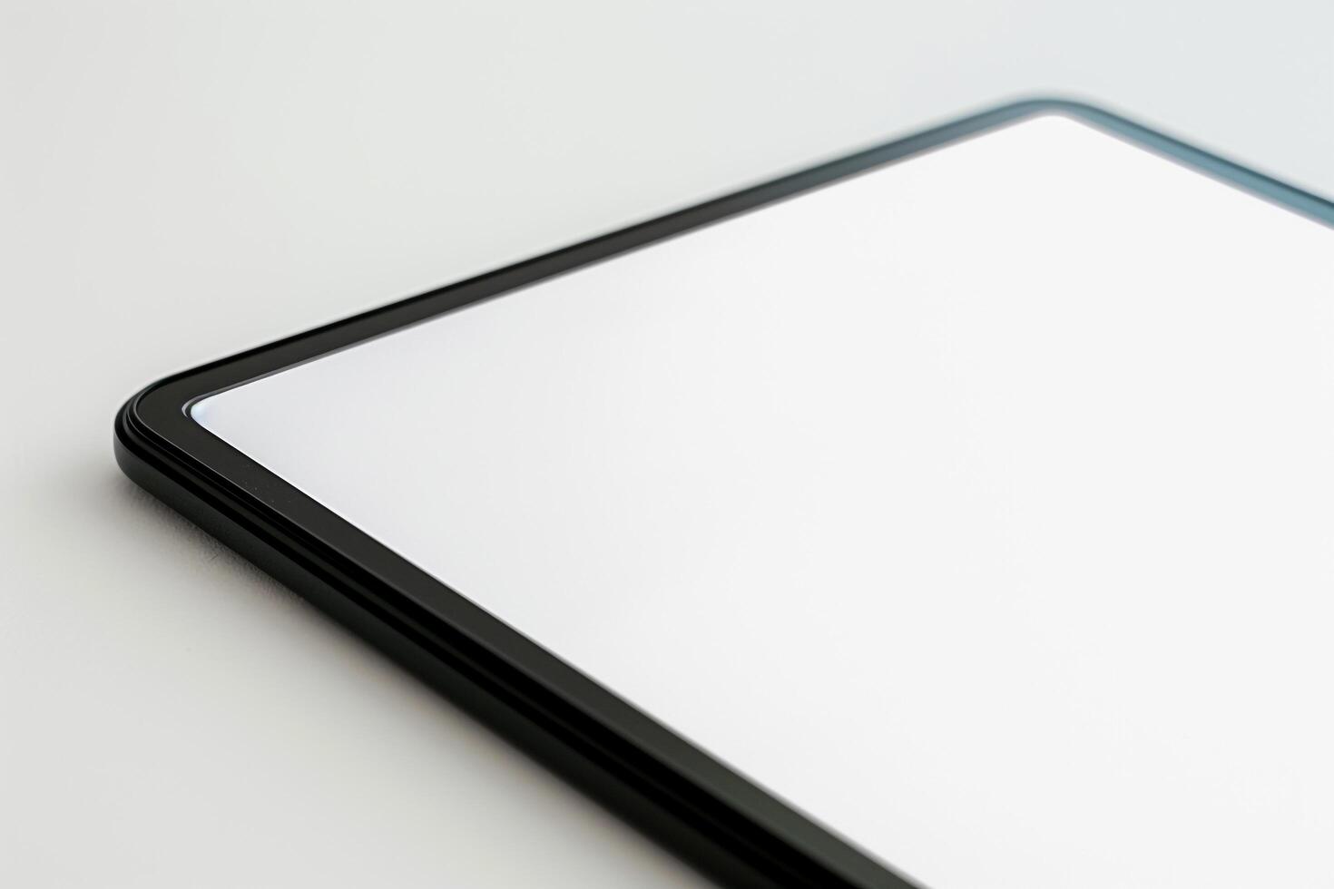 Tablet Screen Mockup with  and  Design on  Background photo