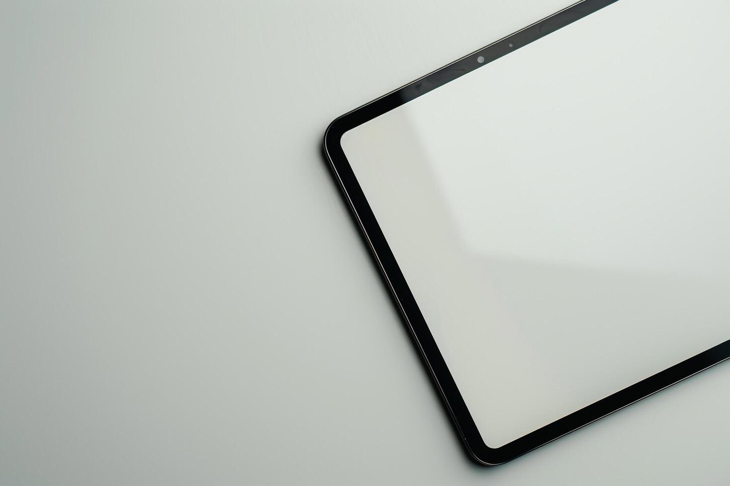 Tablet Screen Mockup with Contemporary Design on  Background photo