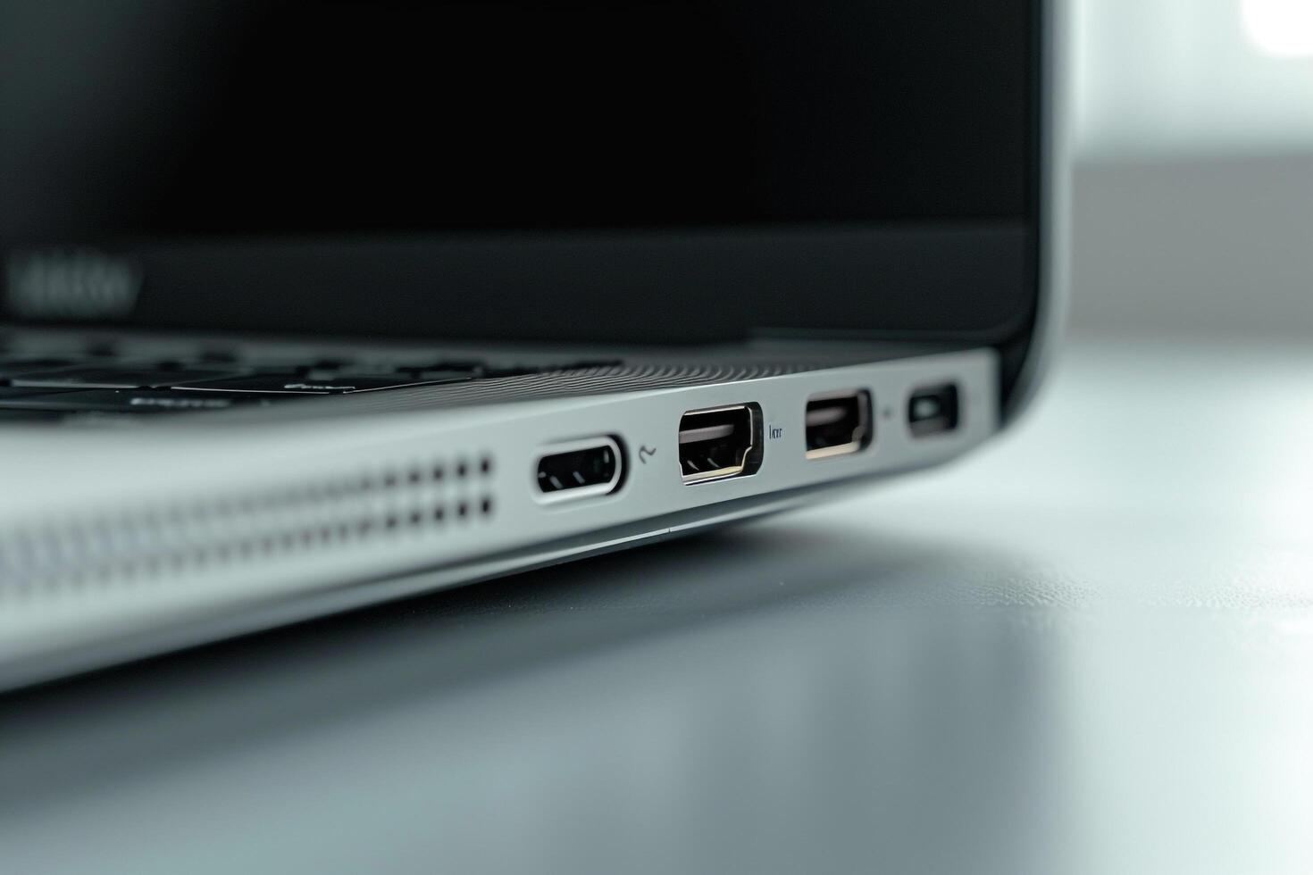 and Stylish Desktop Computer Mockup with  Design photo