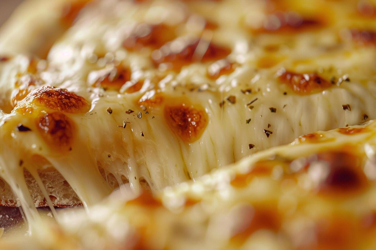 Extreme Melted Cheese Pizza Slice with Tempting Background photo