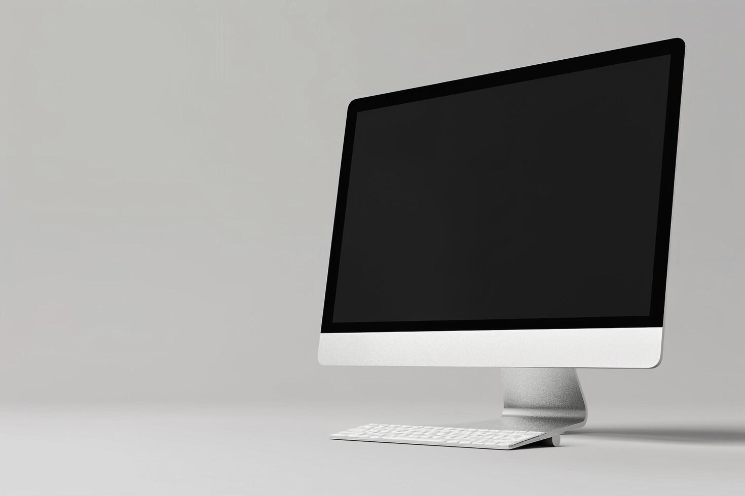 Desktop computer mockup featuring a  design perfect for showcasing digital projects background photo