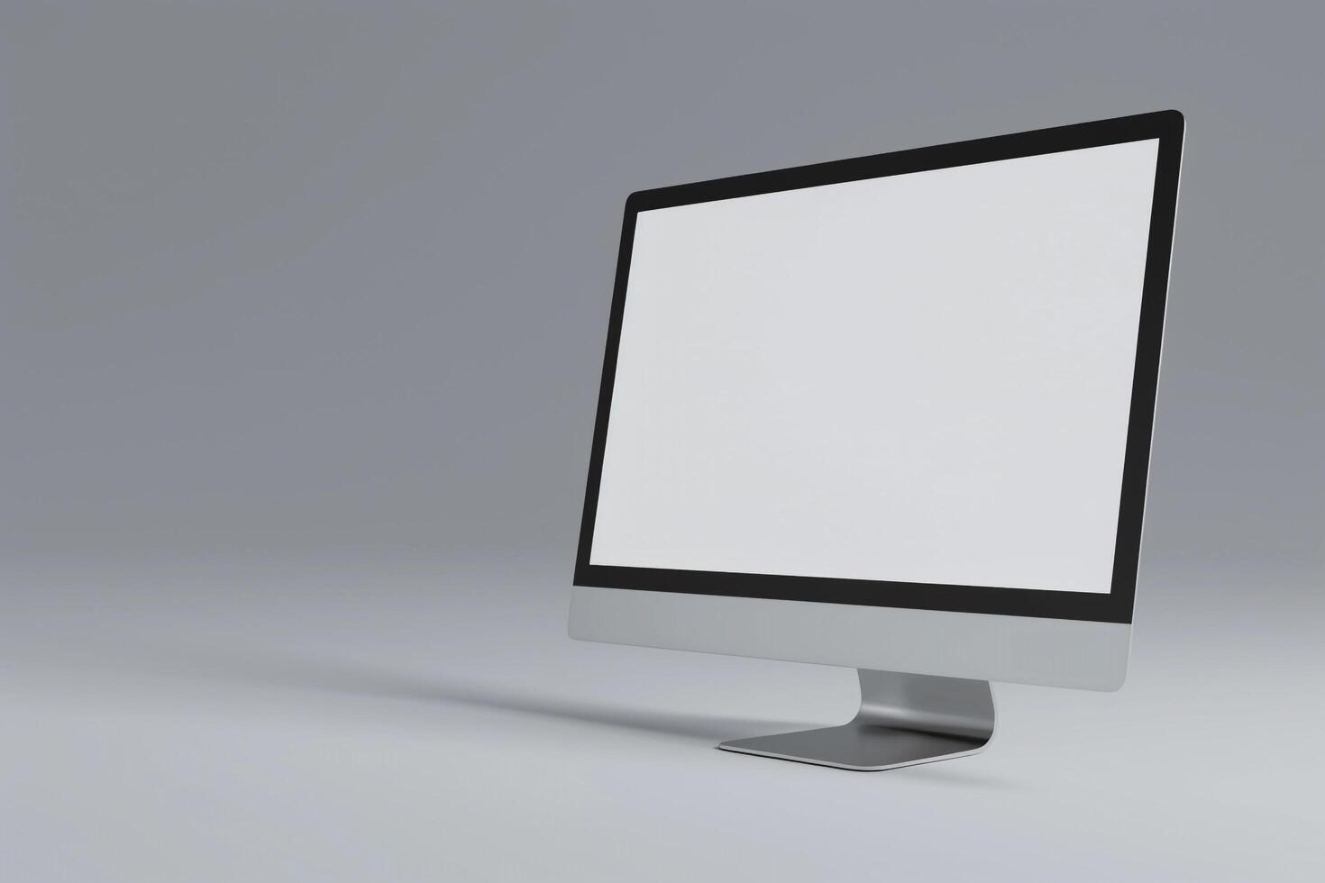 Desktop Computer Mockup with   Background photo