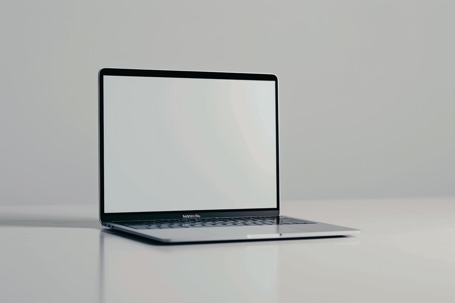 Trendy Laptop Mockup with   Background photo