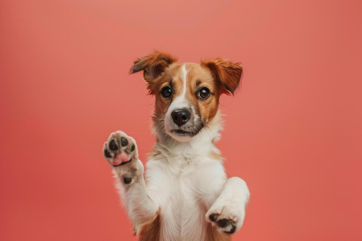 Fun and Playful Dog Paw Background  for Pet Enthusiasts photo
