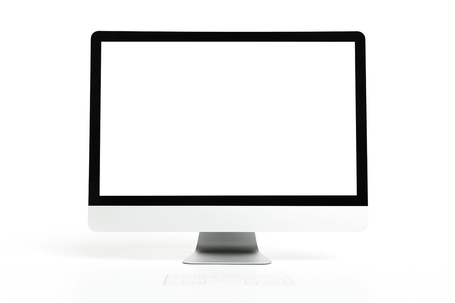 Desktop Computer Mockup on  Background photo