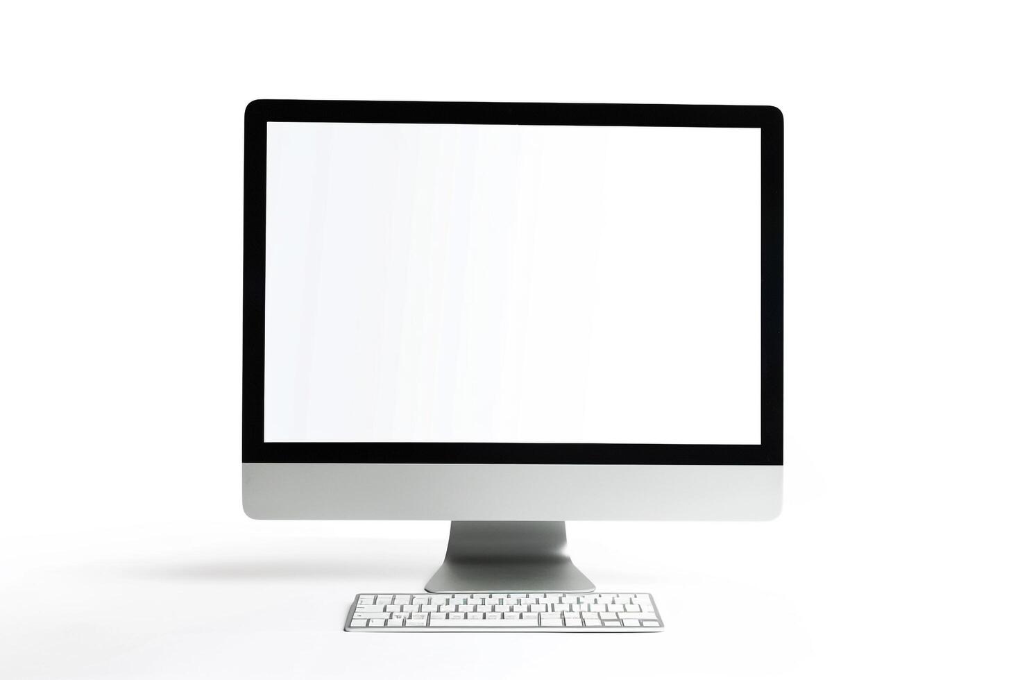 Desktop Computer Mockup with  Background photo