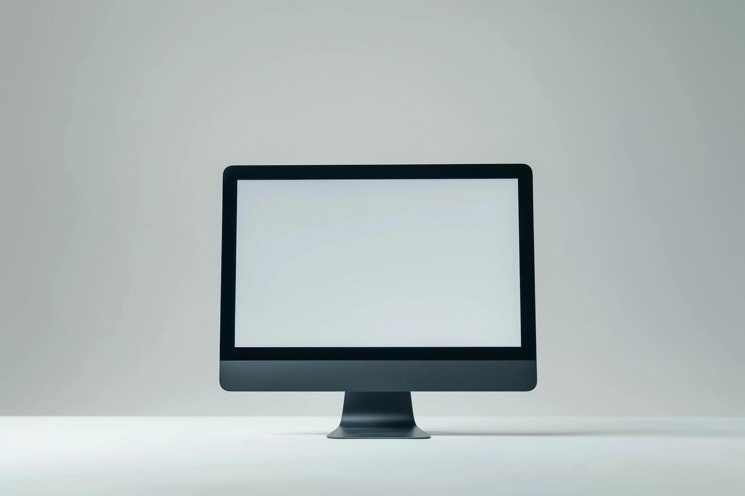 Desktop Computer Mockup with ist Background photo