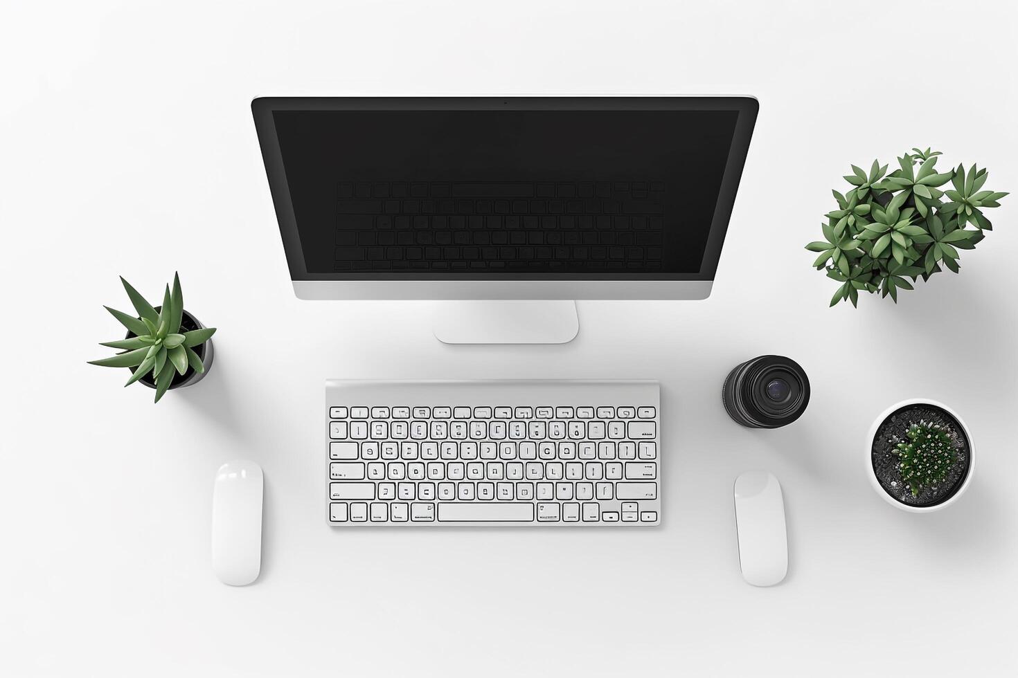 Desktop Computer Mockup with photo