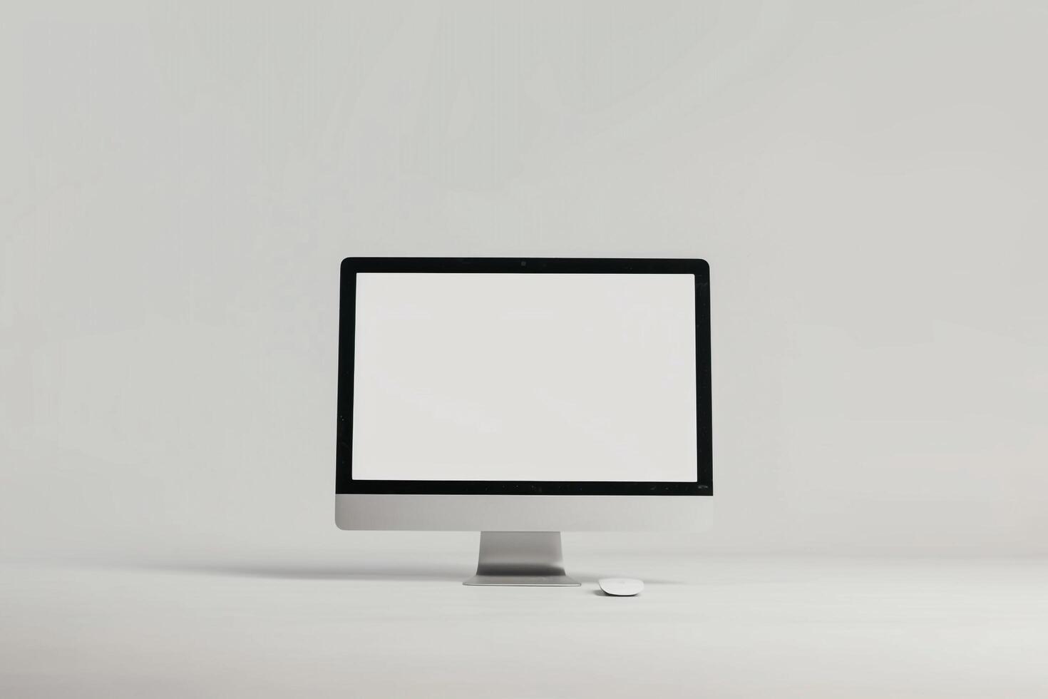 Stylish Desktop Computer Mockup with  and  Background photo
