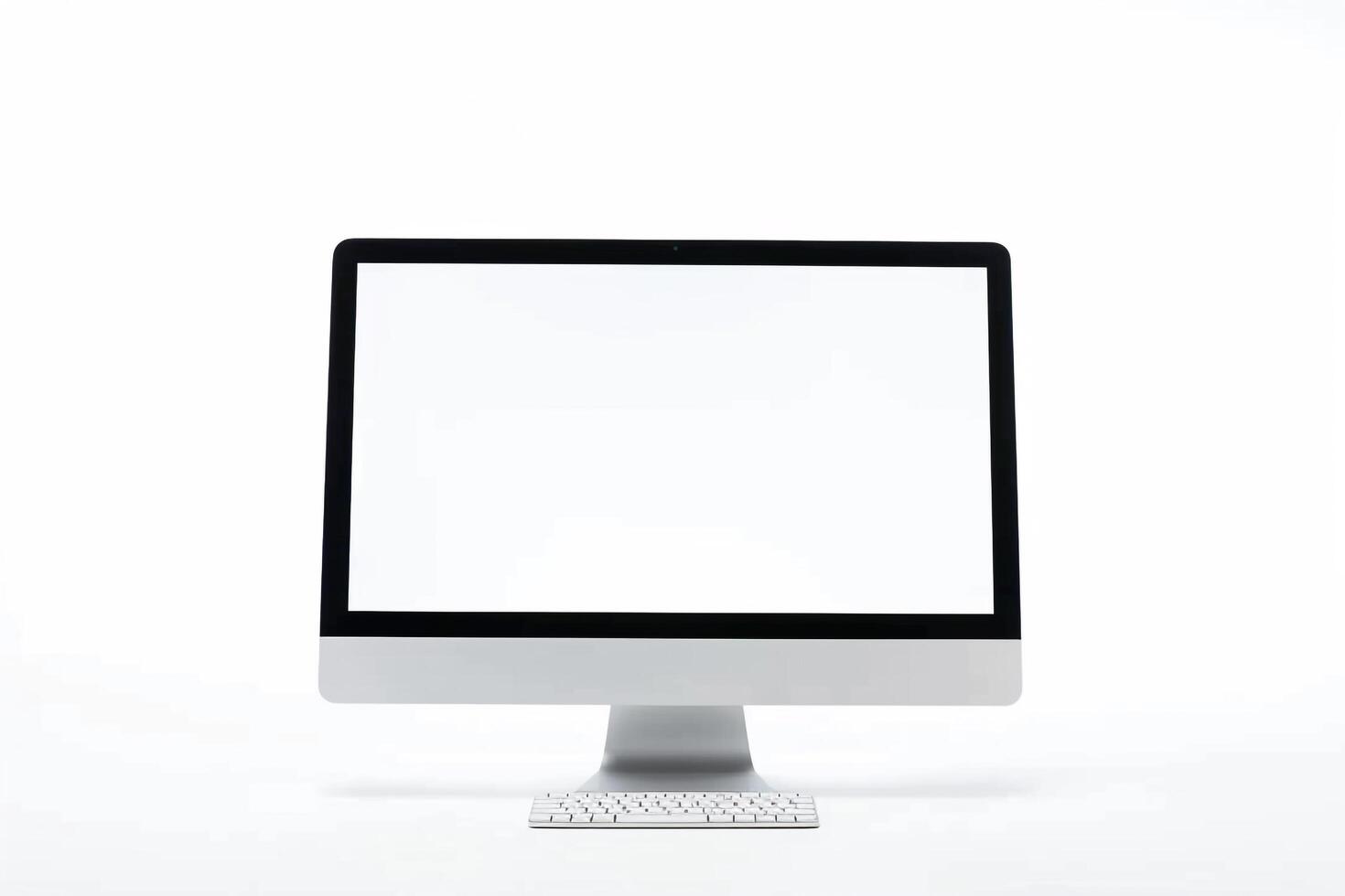 Desktop Computer Mockup with  Background photo