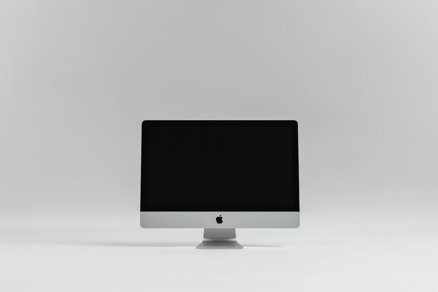 Desktop Computer Mockup with  and  Background photo
