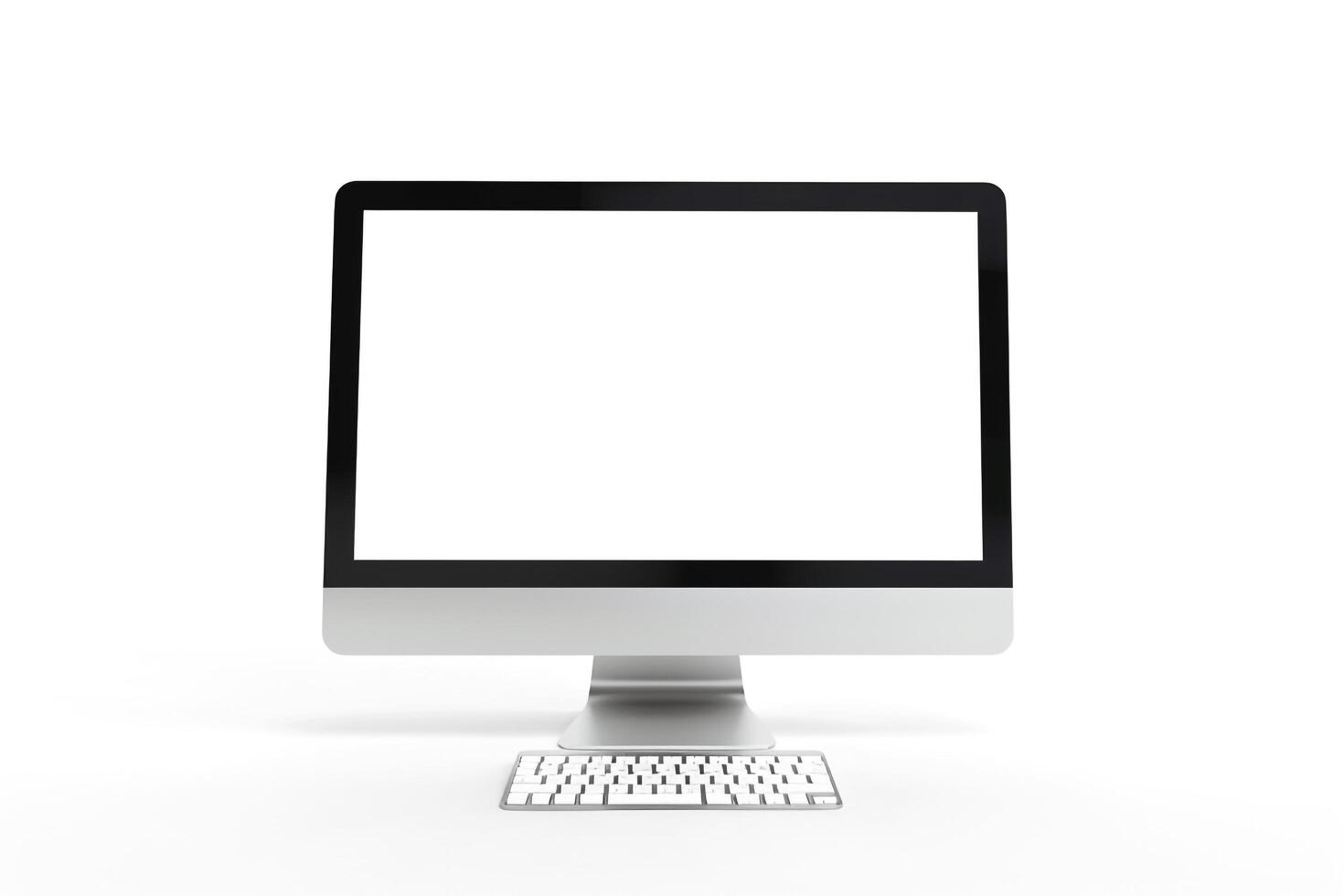Desktop Computer Mockup with   Background photo
