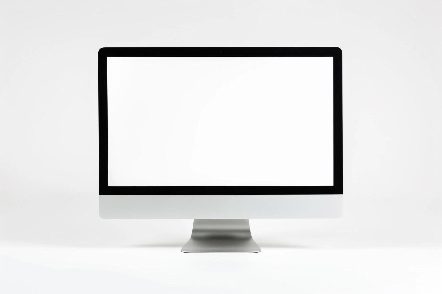 Desktop Computer Mockup with Professional  Background photo