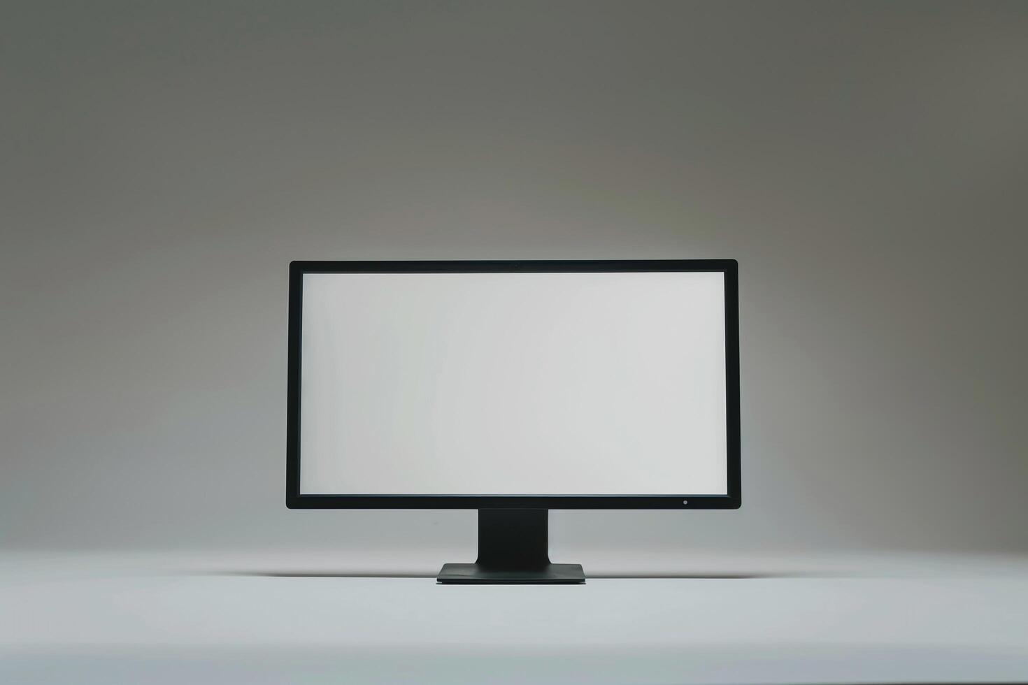 High Tech Desktop Computer Mockup with Stylish   Background photo