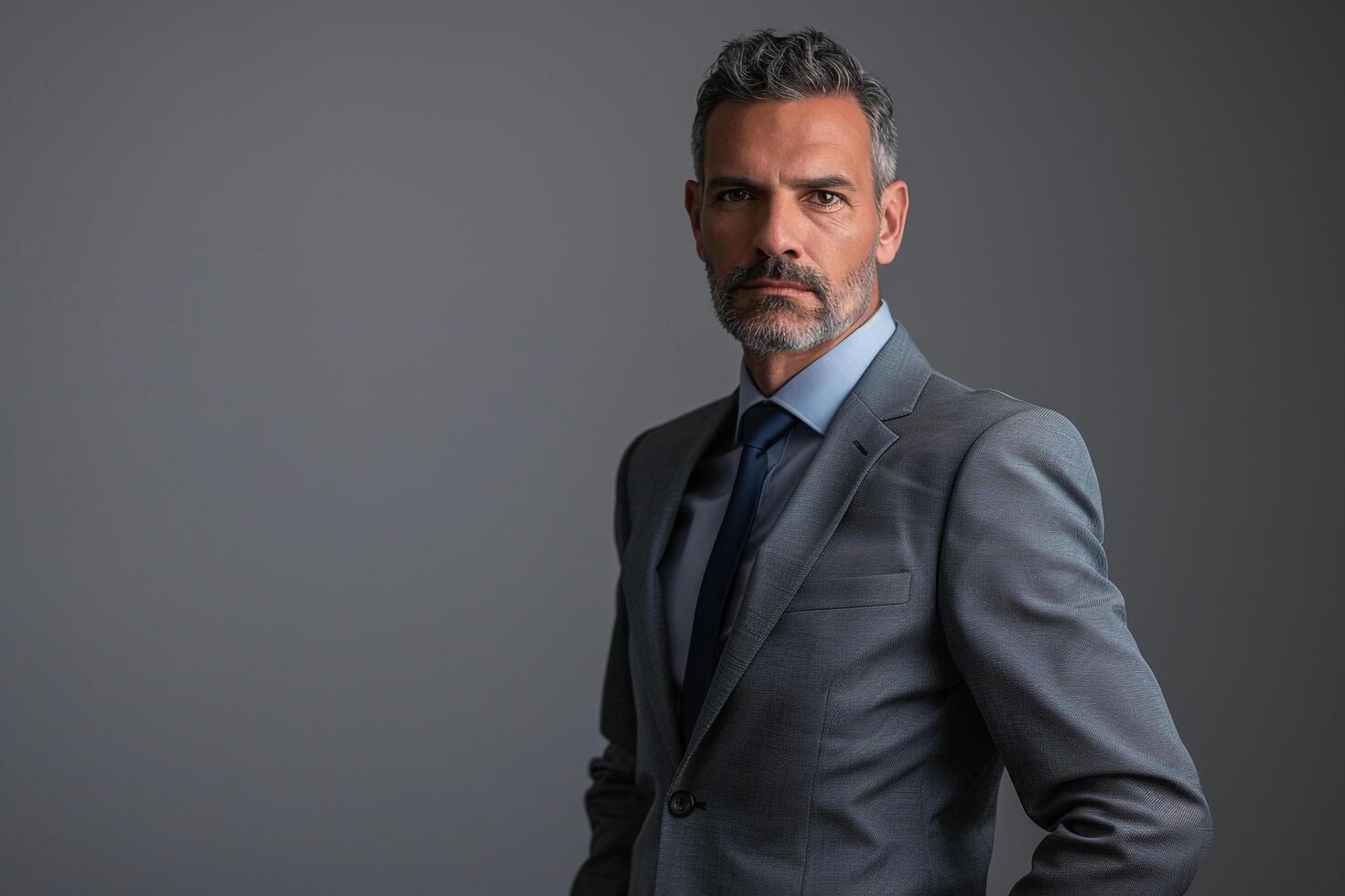 Studio Portrait of a Businessperson Suit Background photo