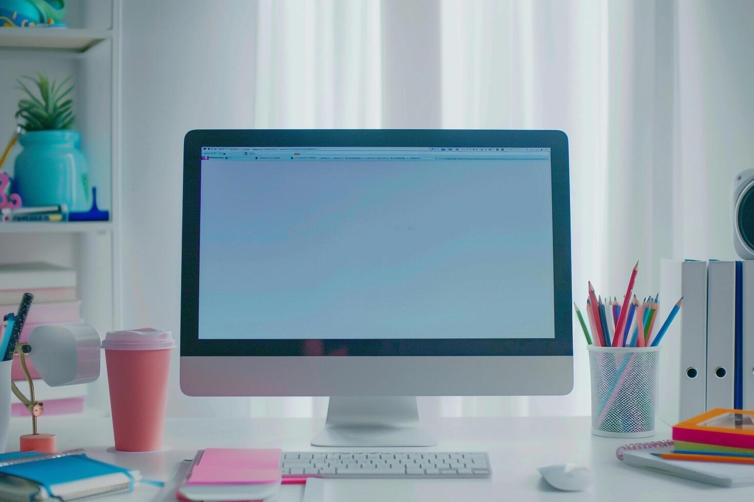 Computer Mockup Background photo