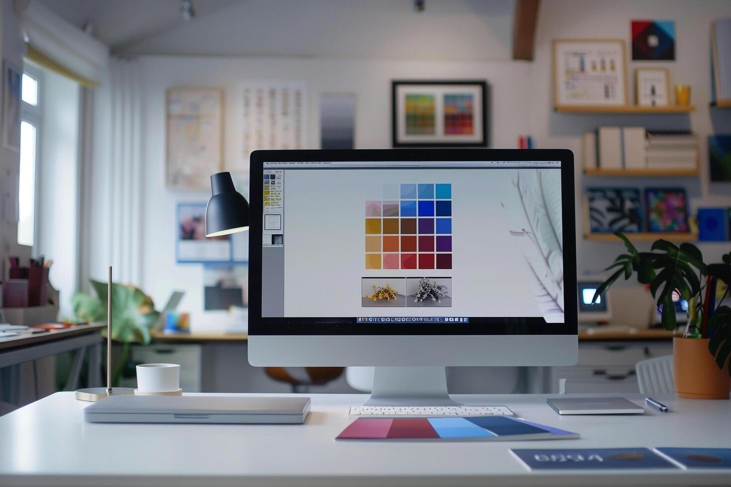 Computer Mockup Background photo