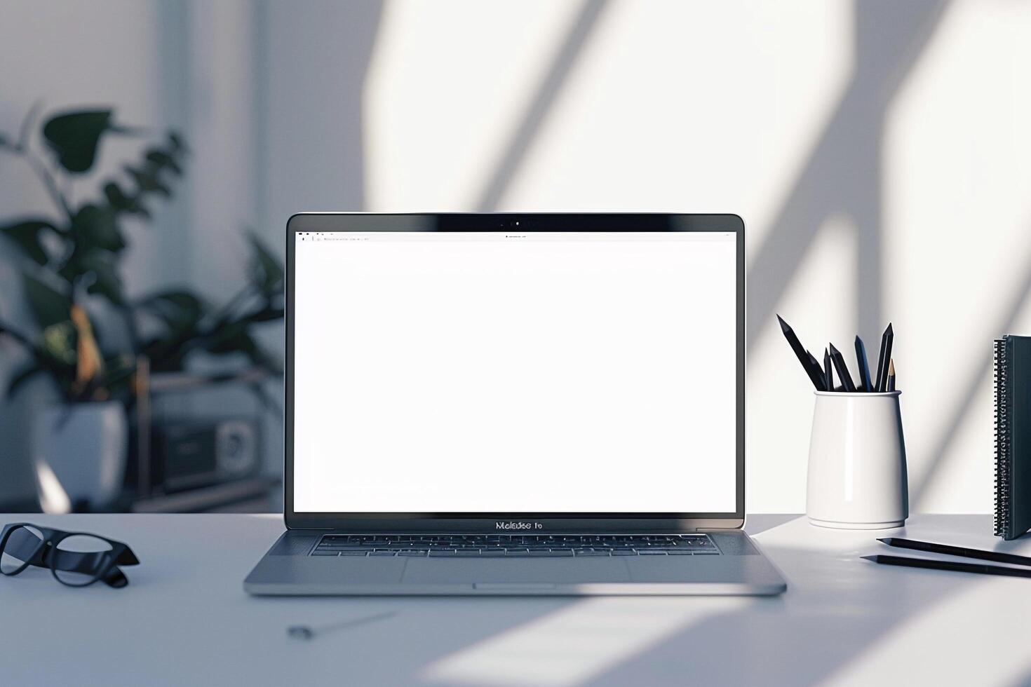 Tech Laptop Mockup Background photo