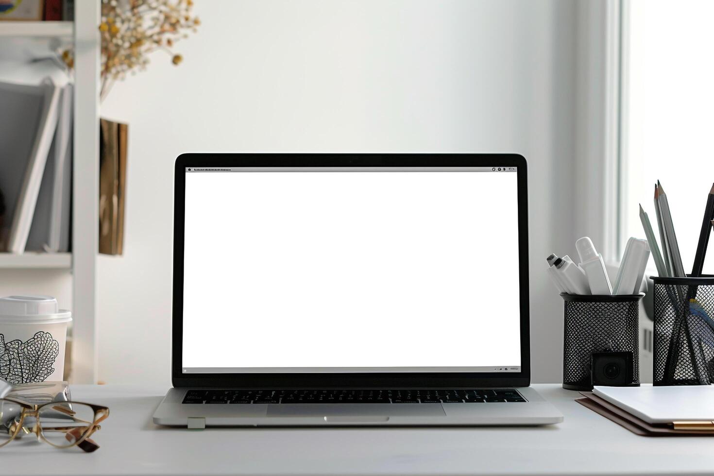 Laptop Mockup Design Background photo