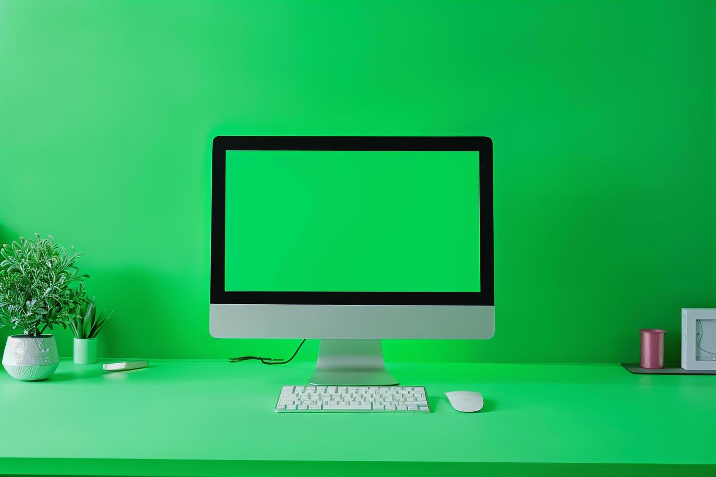 High Quality Computer Monitor Mockup Screen photo