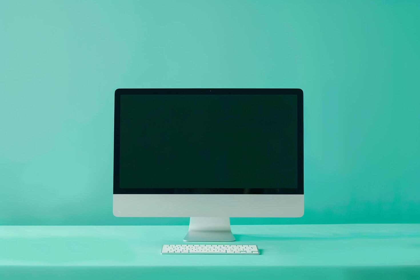 Computer Monitor Mockup Screen with Professional Design photo