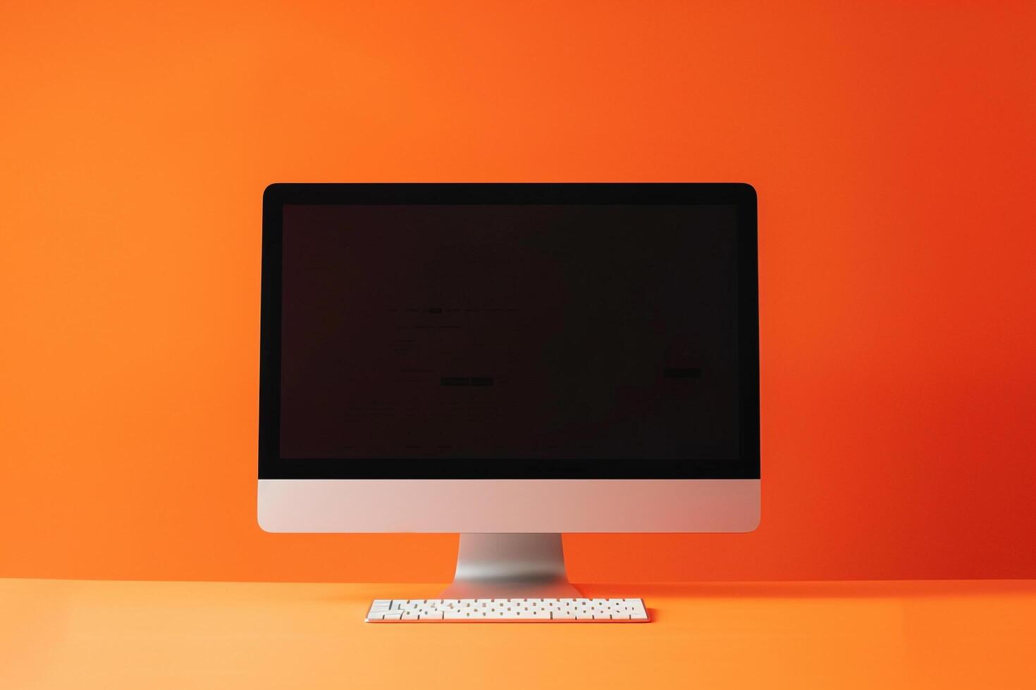 Computer Monitor Mockup  Screen Background photo