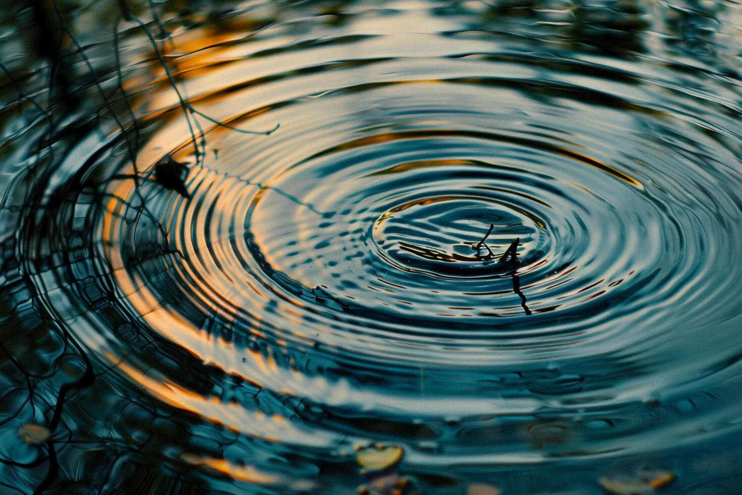 Patterns of Water Ripples on a Calm Pond Background photo